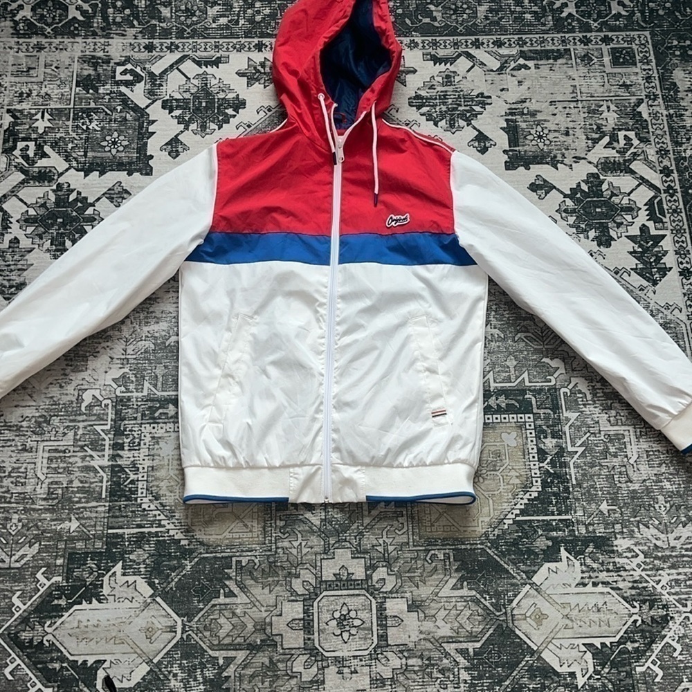 Jack & Jones Originals men’s Windbreaker Jacket With Color Blocking size medium - Picture 2 of 11